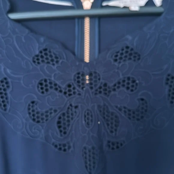 Ted Baker Emey Fit & Flare Dress in Navy TB 4 US 10 Long sleeve - Picture 3 of 9